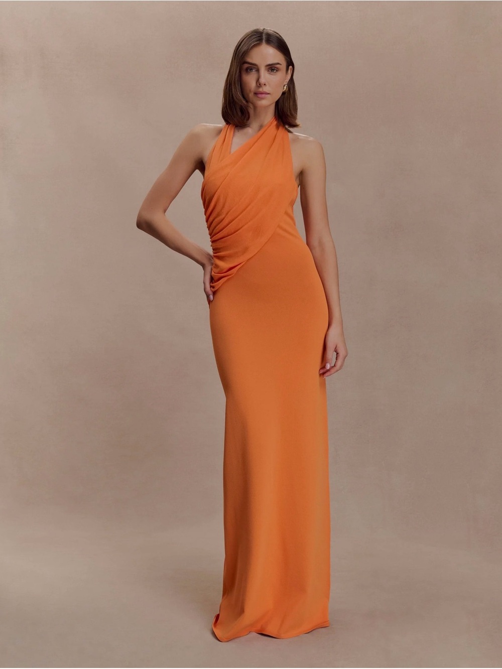 Meshki Elma Halter Knit Maxi Dress